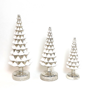 Làm Tự Chế Giáng Sinh Thủy Tinh Trang Trí Cây Trang Trí Trắng Xmas <span class=keywords><strong>LED</strong></span> Ánh Sáng Nhân Tạo Cây Giáng Sinh Với Đèn - Product Image 6