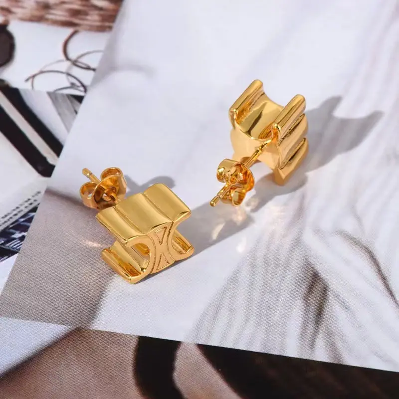 Di alta qualità stile francese orecchini gioielli celi rame placcato oro reale S925 argento ago piccoli orecchini