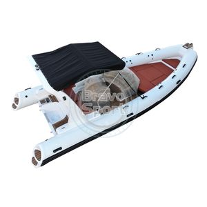 새로운 스타일 보우 비미니 보트 탑 커버 22ft 680 Orca 튜브 유리 섬유 유리 섬유 선체 콘솔 커버와 풍선 리브 보트 - Product Image 4