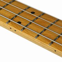 Deviser L-B5-N Headless 4-String HH Okoume Electric Bass Guitar with Roasted Maple Neck and Natural Finish Beginner-Friendly