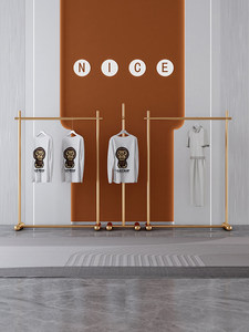 Espositore Verticale per Abbigliamento in Acciaio Inossidabile, Adatto per Negozi di Abbigliamento Femminile, per Scaffali Espositivi - Product Image 4