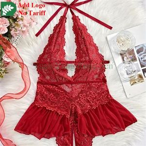 Ropa interior de una pieza Sexy de encaje transparente de talla grande para mujer china al por mayor - Product Image 1