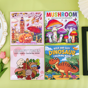 Trẻ em Tùy chỉnh màu cuốn sách dày bù đắp giấy với hoàn hảo ràng buộc softcover trẻ em màu in ấn cuốn sách - Product Image 2