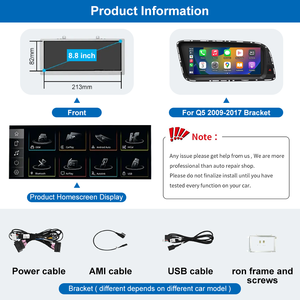 Autoradio Linxu 8,8 Pouces Multimédia <span class=keywords><strong>Android</strong></span> <span class=keywords><strong>Auto</strong></span> CarPlay 1 DIN Vidéo de Voiture pour <span class=keywords><strong>Audi</strong></span> <span class=keywords><strong>Q5</strong></span> 2009 - <span class=keywords><strong>2016</strong></span> Stéréo Écran Tactile TV - Product Image 5