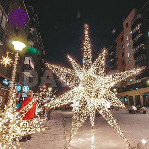 Outdoor Christmas Star Lights Large LED Five Point Display for Street Hotel <b>Garden</b> and City Plaza - Product Image 3