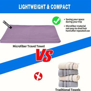 Serviettes de sport en microfibre, grandes serviettes de plage, de camping et de fitness - Product Image 3