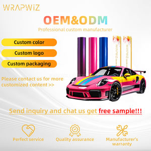 Film de protection de voiture vert <span class=keywords><strong>Lyon</strong></span> PET, film vinyle brillant pour changement de couleur automobile, décoration - Product Image 2