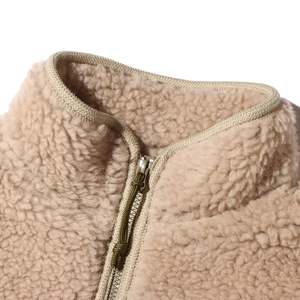 Fabrieksgroothandel Luxe Wol <span class=keywords><strong>Boa</strong></span> <span class=keywords><strong>Fleece</strong></span> Veldjas Stijlvolle Op Maat Gemaakte Artwork Sherpa Jas - Product Image 3