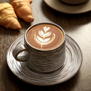 Tasses à café personnalisées Kingze, cadeau de Noël, 250 ml, ensemble de tasses à café en céramique rétro - Product Image 2