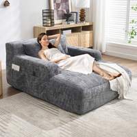 Meilleure Vente 2026 sur Alibaba et pour MOQ 1 Pièce, Livraison Directe, Canapé Chaise Longue Extensible et Compressible pour Salon et Hôtels