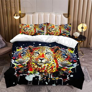 Ultra-Soft Polyester Hypoallergenic 3pcs Duvet Cover <strong>Sheet</strong> <strong>Set</strong> Customizable Animal 3D Digital Printing Bedding <strong>Set</strong> - Product Image 3