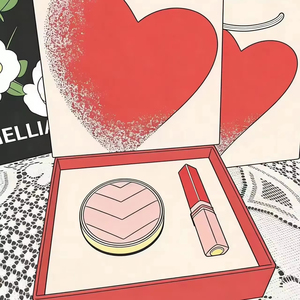 Le luxueux ensemble de maquillage comprenant un coussin de teint couvrant et un rouge à lèvres est un excellent choix comme article cadeau. - Product Image 1