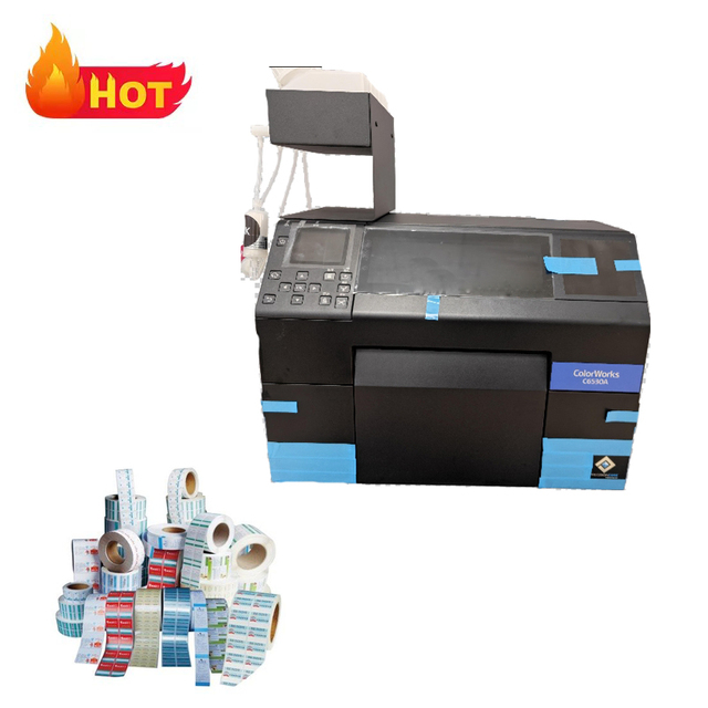 Digital Self Adhesive Roll Paper Label Printing Machine with CISS 1200 DPI Label Sticker Color Printer Cutter for Making Labels