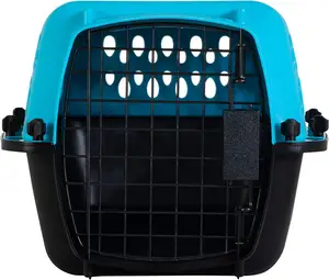 Wholesale Pet Airway Box Plastic Pet Cage Outdoor Folding Cat Carrier Portable Travel Transport Box Small Dogs Aviation Box