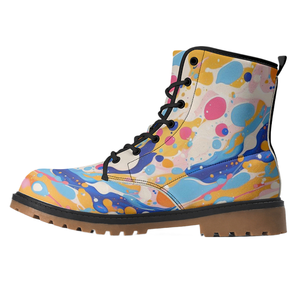 POD Custom Martin <b>Boots</b> 2025 Autumn-Winter Thick Sole British-Style Printed Pattern Personalized <b>Ankle</b> <b>Boots</b> - Product Image 5