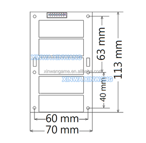 Bảng hẹn giờ chuyển tiếp 4 kênh cho Đồng Xu chấp nhận hóa đơn điện trên bộ điều khiển thời gian cho máy rửa xe Arcade và trò chơi vận hành bằng tiền xu - Product Image 5