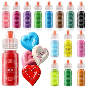 Custom Private Label Oil Based Food Coloring 24 Color For Cake Decorating Chocolate