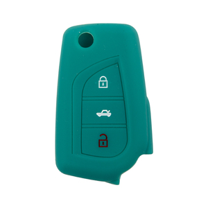 Elegante Múltiples Opciones De Color Silicona Protectora Plegable 3 Botones Car Key Cover - Product Image 2