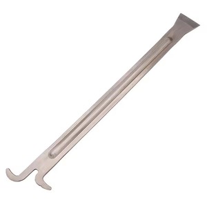Cuchillo Gancho de Acero Inoxidable 201 Estilo Pomelo Lang para Limpieza de Colmenas, Herramienta de Apicultura de Varilla Larga para Apertura de Nidos y Cuadros de Colmena - Product Image 2
