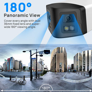 Full Color Panoramic Network IP <span class=keywords><strong>Camera</strong></span> <span class=keywords><strong>CCTV</strong></span> PoE Dual Lens Visão de 180 graus 24/7 Imagens coloridas Áudio bidirecional - Product Image 2