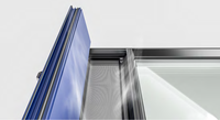 Proveedor de oro de EE. UU., ventanas de aluminio antirrobo, gran ventana de imagen fija, especificaciones modernas personalizadas, tipo de cortina de persiana