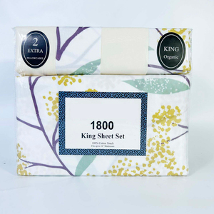 소프트 1800 시리즈 6피스 분산 및 안료 프린트 침대 시트 세트 (딥 포켓 퀸) - Product Image 6