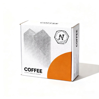 Boîtes à dosettes de café personnalisées Emballage en papier pour capsules et dosettes de café Matériau recyclable Impression personnalisée pour marque privée