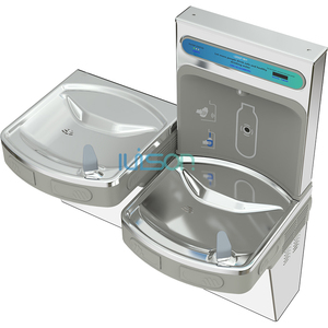 IUISON Public Commercial 304 Station de remplissage de bouteilles murales en acier inoxydable <span class=keywords><strong>Fontaine</strong></span> d'<span class=keywords><strong>eau</strong></span> <span class=keywords><strong>potable</strong></span> <span class=keywords><strong>Eau</strong></span> - Product Image 2