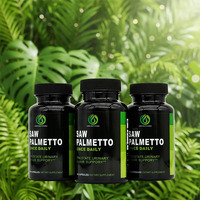 Capsules de Saw Palmetto OEM ODM 500mg à prendre une fois par jour pour la prostate, les voies urinaires et la santé des cheveux, 60 gélules, sans OGM, complément alimentaire pour la santé masculine
