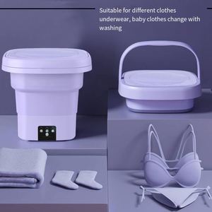 Hot Sale 6L Foldable <b>Mini</b> Washing Machine Portable 3 Gears Strong Decontamination Low Noise Stable Operation Clothes Washer - Product Image 3