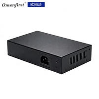 Switch de Fibra Gigabit de 4 Puertos PoE con 1 Puerto de Fibra SC, Switch Power Over Ethernet de 1000Mbps y 72W para CCTV, Venta al Por Mayor de Fábrica