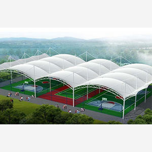 Estructura de Membrana Tensada de PVDF Permanente de Alta Calidad, Estructura de Acero, Carpa Deportiva para Estadio, Carpa para Cancha de Fútbol, Pádel y Tenis - Product Image 3