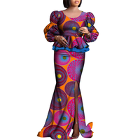 Robe longue formelle Dashiki élégante en coton respirant grande taille pour femmes, style Ankara traditionnel nigérian