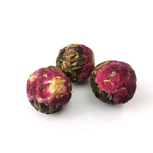 EU standard organic Health Organic Flower Green Tea flower tea balls handmade craft beautiful flower tea