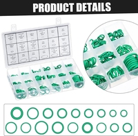 Kit de joints toriques Threlaco pour climatiseur de voiture R12 R22 R134a, accessoire de valve de pneu, bouchon anti-poussière double tête pour système CVC