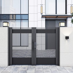 Chất lượng cao Tự động vườn chính thiết kế cổng nhôm <span class=keywords><strong>Swing</strong></span> cổng cho biệt thự đường lái xe vật liệu sắt với giá cả cạnh tranh - Product Image 5