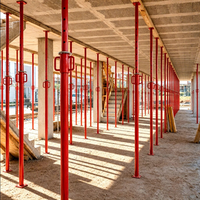 Étai de distribution de charge en acier galvanisé à chaud EN 1065, réglable, pour coffrage et construction de béton