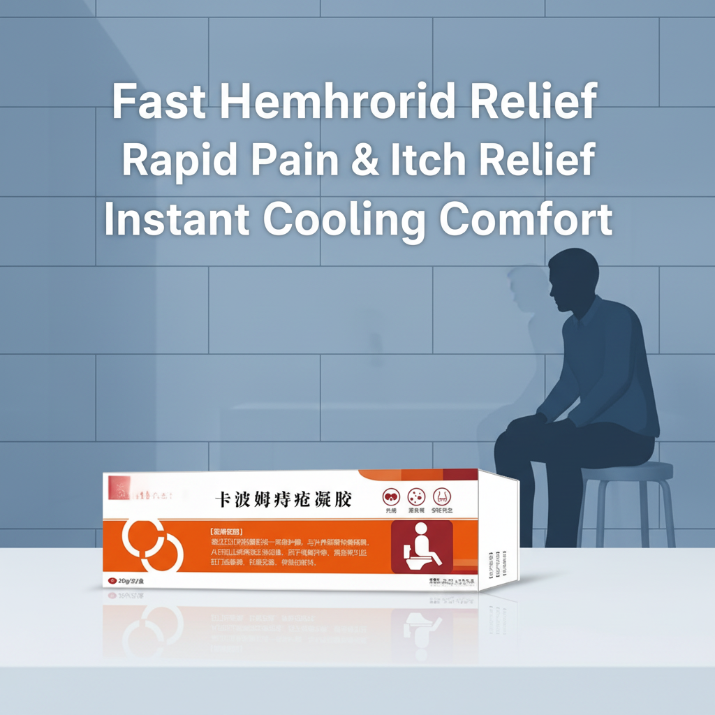 Carbomer Hemorrhoid Gel with Herbal Extracts Fast Pain Relief Anti Swelling Anti Itching Anal Care Internal External Use