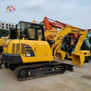 Mini-excavatrice Komatsu d'occasion de 5,6 tonnes d'origine japonaise, excavatrice d'occasion Komatsu PC 56 en bon état - Product Image 1
