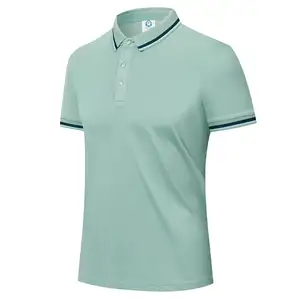 68% Polyester 32% Iced Silk Men's Blank Golf Polo T Shirts Custom Logo Plain Short Sleeve Casual Boys T-shirts&Polo Shirts