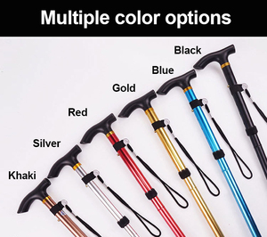 Bastón <span class=keywords><strong>de</strong></span> Senderismo Plegable Personalizado, Ajustable en Longitud, Portátil, <span class=keywords><strong>de</strong></span> Aluminio, para Caminar - Product Image 6
