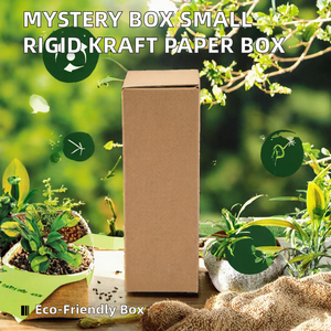 Caja Misteriosa de Electrónicos, Regalo Profesional, Caja Pequeña de Cartón Rígido Kraft con Materiales Reciclados para Cinturones y Corbatas - Product Image 2