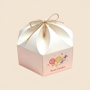 Caja Plegable <span class=keywords><strong>de</strong></span> Papel Kraft <span class=keywords><strong>para</strong></span> Postres, Empaque Personalizado con Ventana <span class=keywords><strong>para</strong></span> Galletas, Pasteles, Donuts, Dulces y Regalos - Product Image 2