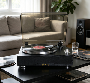 Tourne-disque rétro pour disques vinyles LP, cartouche <span class=keywords><strong>Audio</strong></span> <span class=keywords><strong>Technica</strong></span> AT3600L, arrêt automatique à 2 vitesses, 4 haut-parleurs stéréo intégrés - Product Image 4