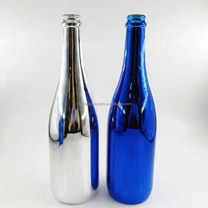 ขวดแก้วเคลือบสีหรูหราแบบกำหนดเอง ขนาด 750 มล. สำหรับบรรจุไวน์สปาร์กลิงและแชมเปญ - Product Image 2