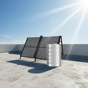 Colector Solar de Tubos Evacuados de Clase Económica para Zonas Industriales y Edificios de Oficinas, Colector Solar de Tubos Evacuados JR-180 - Product Image 5