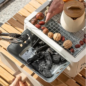 Parrilla de Barbacoa Cuadrada de Alta Calidad Yuyang, Parrilla de Carbón para Patio Exterior, Utensilios de Cocina para Acampar al Aire Libre - Product Image 4