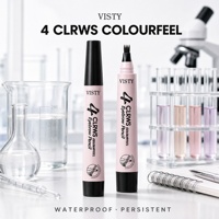 VISTY Stylo liquide sourcils imperméable à 4 pointes, anti-bavures, 4 teintes, maquillage longue tenue, logo personnalisé, cosmétiques en gros