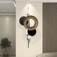 Creative simple 3d métal mur art décor à la main tenture art sculpture décoration murale articles pour salon