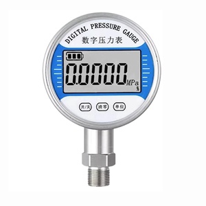 Màn Hình LCD Kỹ Thuật Số Máy Đo Áp Suất Không Khí 100mm/80mm/60mm Điện Tử Áp Suất Thủy Lực Áp Kế Chạy Bằng Pin 304 Đồng Hồ - Product Image 5